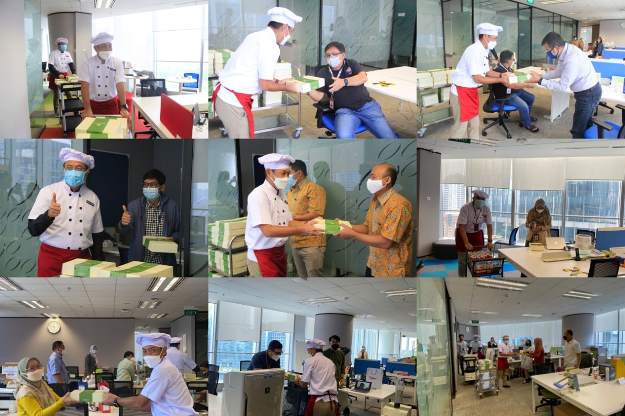 Telin's Board of Directors Surprised Teliners by Serving Them with Care