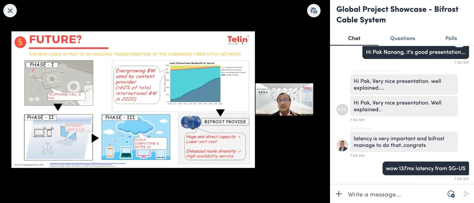 Telin as one of the line-up Speakers in the Global Subsea Community Event