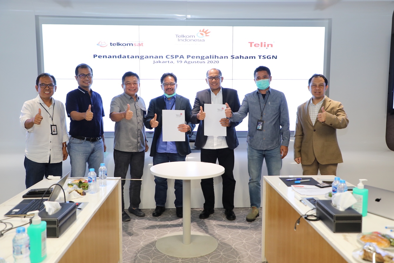 Telin Transfers TSGNs Shares to Sister Company Telkomsat