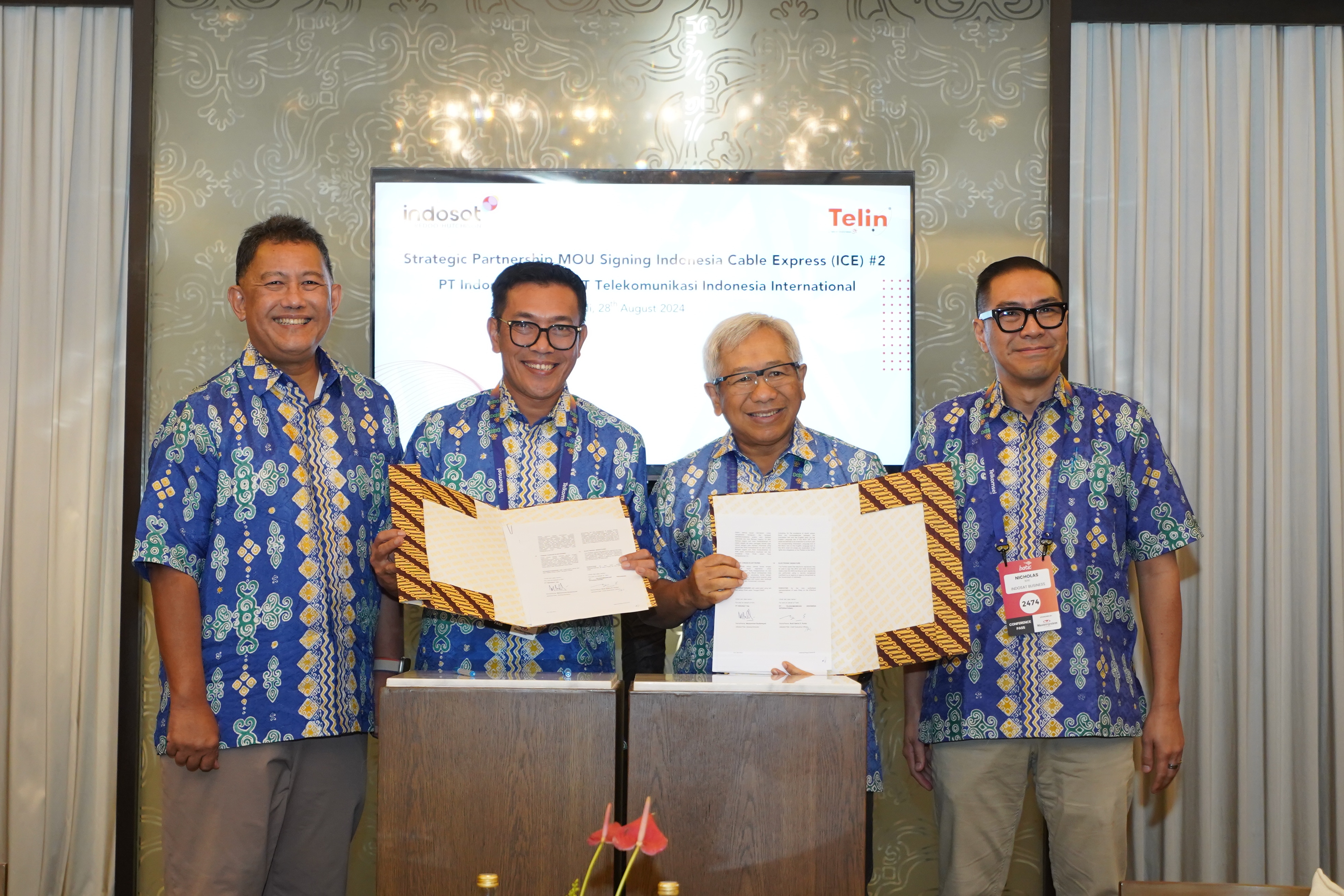 Telin dan Indosat Ooredoo Hutchison berkolaborasi untuk membangun infrastruktur Indonesia Cable System Express 2 (ICE System 2)