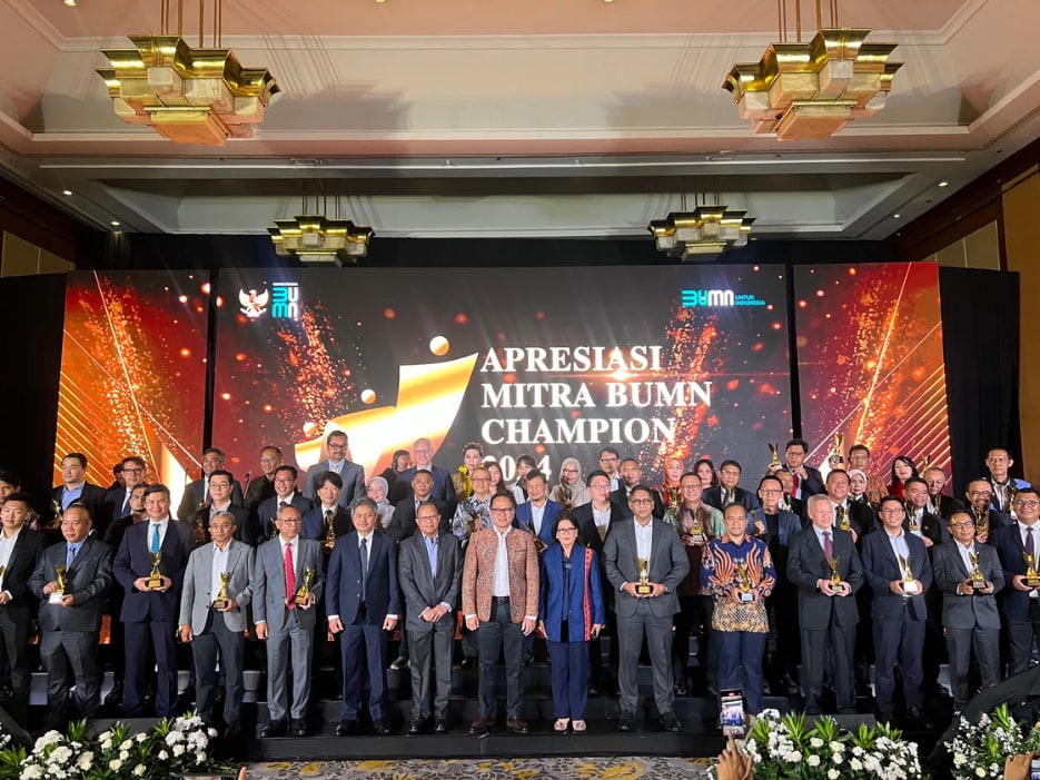 Recognition for Telin : Awarded 1st Place for BUMN Champion Partner